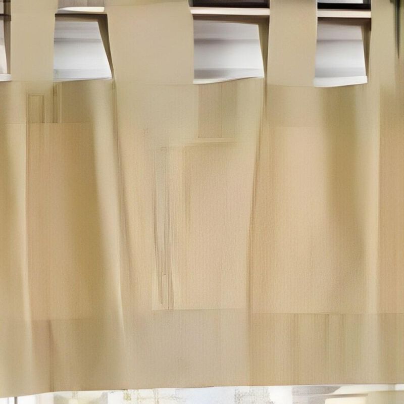 Commonwealth Thermalogic Weather Insulated Cotton Fabric Tab Valance - 40"x15" - Natural