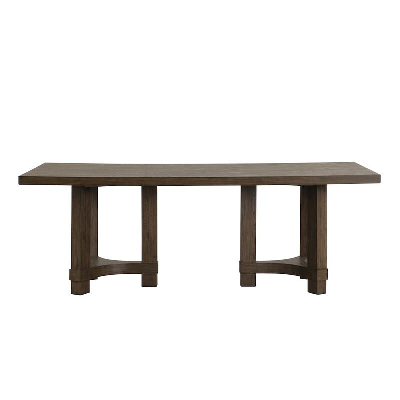 New Classic Furniture Cityscape Wood Rectangle Dining Table, Walnut