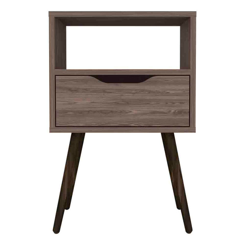 Nightstand Fugaz, Bedroom, Dark Walnut