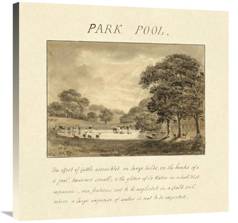 Park Pool, 1813-Canvas Art-30x30
