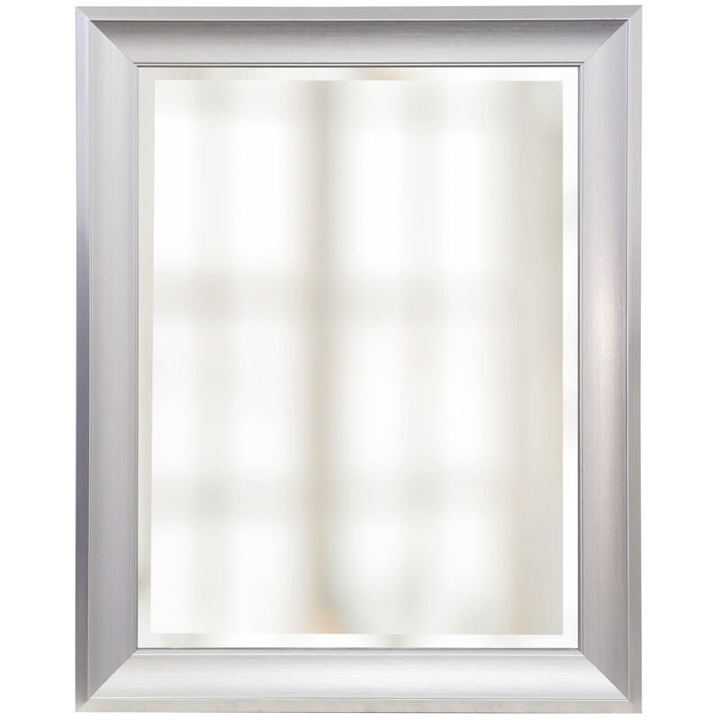 Small Framed Beveled Mirror