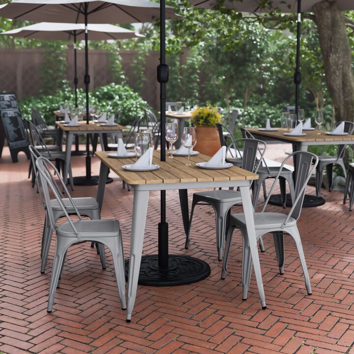 Metal Colorful Restaurant Tables