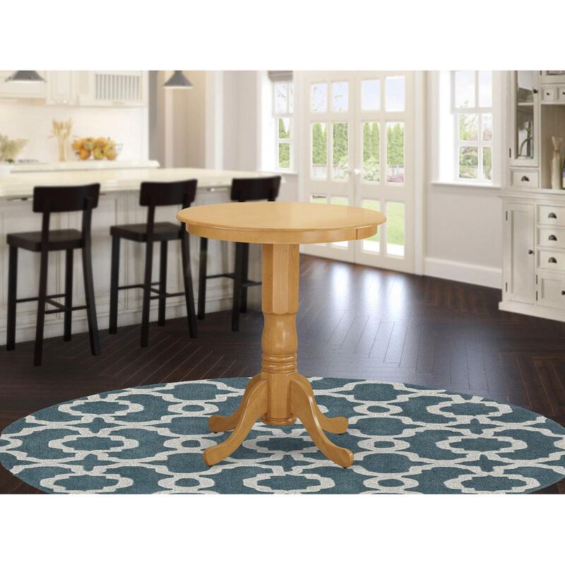East West Furniture Eden  round  counter  height  table  finished  in  oak