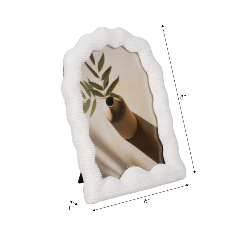 5"x7"  Wht Resin Photo Frame