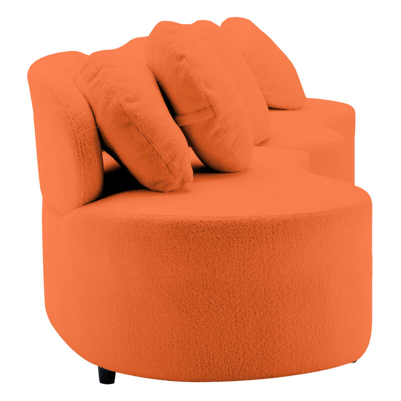Merax Modern Lamb Velvet Sofa Couch for Living Room