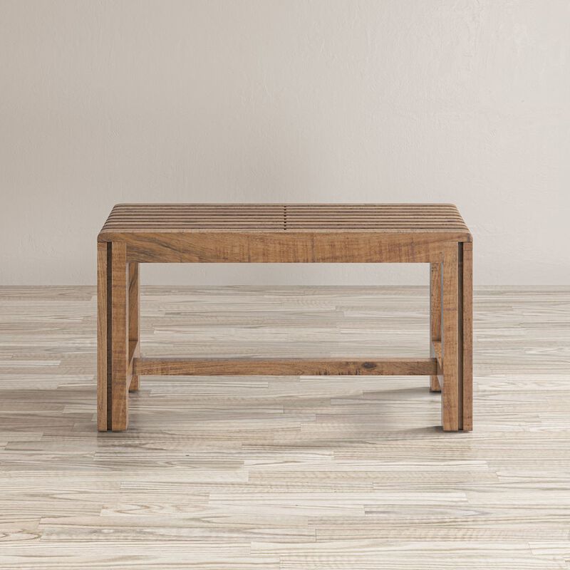 Jofran Bradford Modern Extendable Solid Mango Hardwood Bench