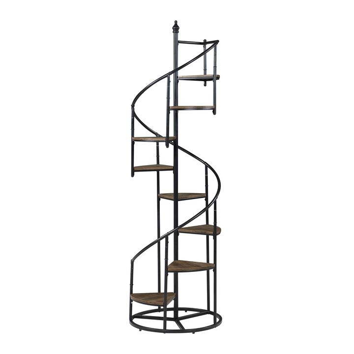 Coaster Furniture Bookcase Rustic Brown and Black 805675