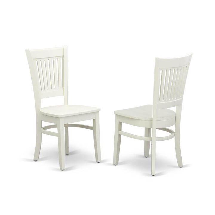 East West Furniture Dining Chair Oak, VAC-LWH-W