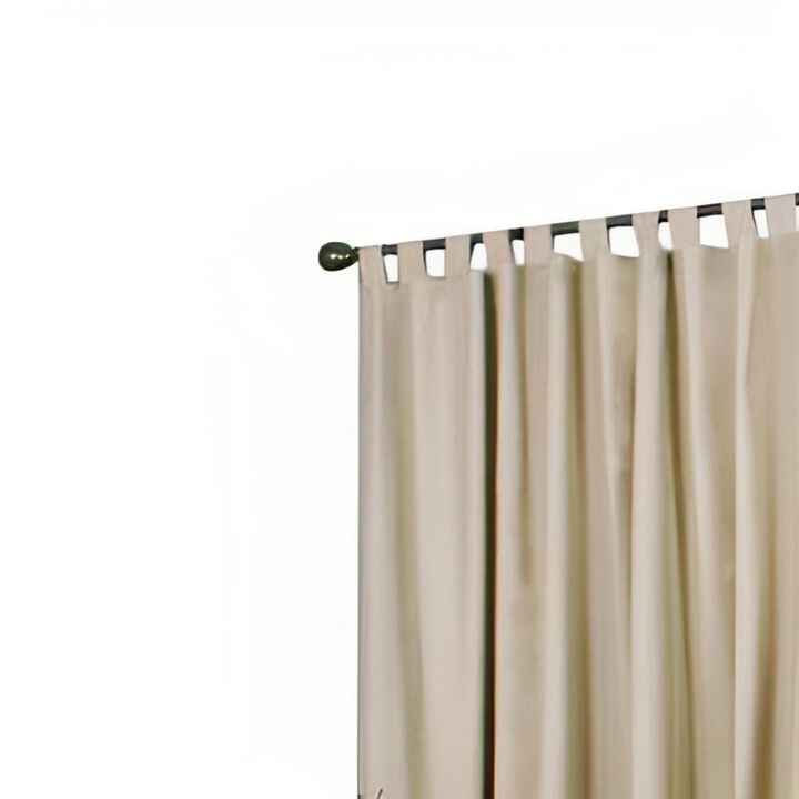 Commonwealth Thermalogic Weather Insulated Cotton Fabric Tab Panels Pair - 40x72" - Khaki