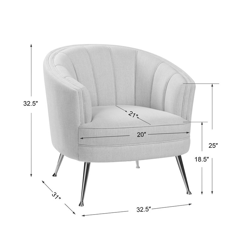 Janie Mid-Century Accent Chair