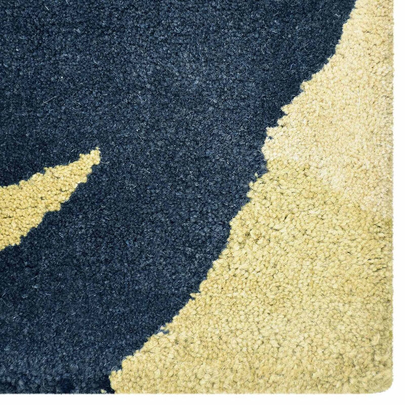 RUGSOTIC CARPETS HAND TUFTED WOOL ECO-FRIENDLY AREA RUGS  - 5'x7'6'', Rectangle Shape, Multicolor, Floral Modern Design, High Pile Thick Handmade Area Rugs for Living Room, Bed Room (K03127)