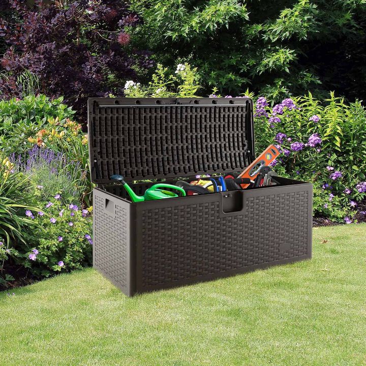 Weather Storage Container with Lockable Lid