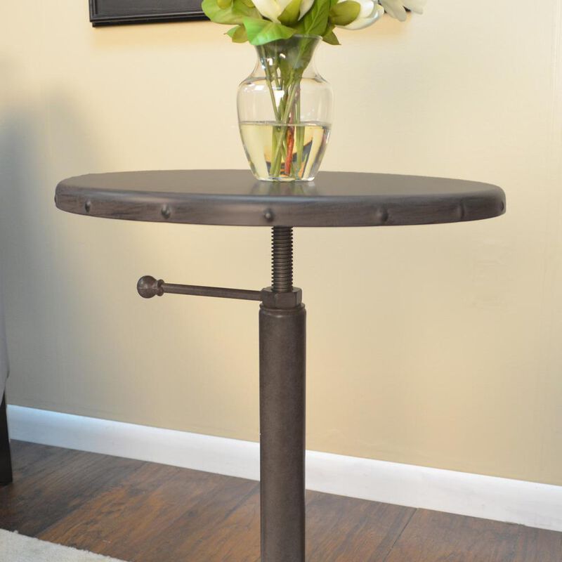 Carolina Living Colton Adjustable Vintage Table - Industrial