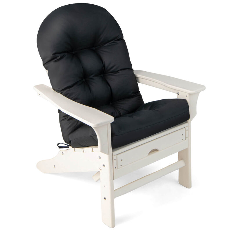 Patio Adirondack Chair Cushion with Fixing Straps and Seat Pad