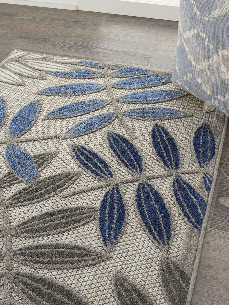 Aloha ALH18 Gray/Blue 3'6" x 5'6" Rug