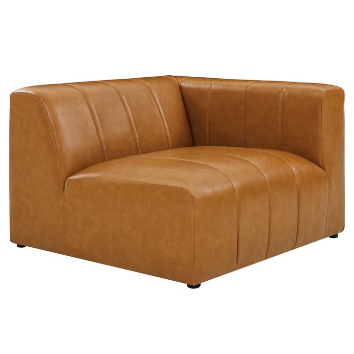 Bartlett Vegan Leather 3-Piece Sofa Brown EEI-4515-TAN