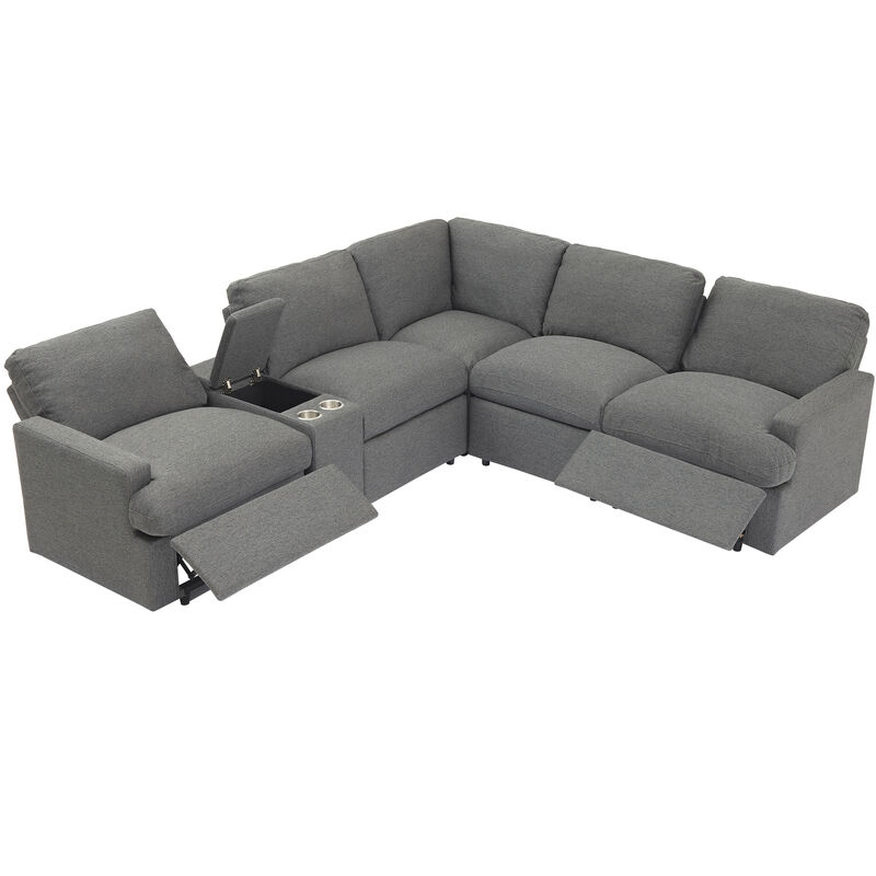 Merax Power Recliner Sofa Couch with Storage