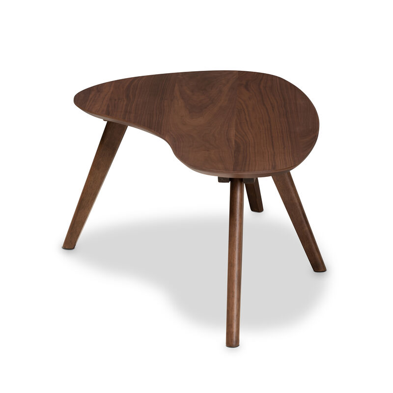 Baxton Studio Scarlette Mid Century Modern Walnut Finished Coffee Table