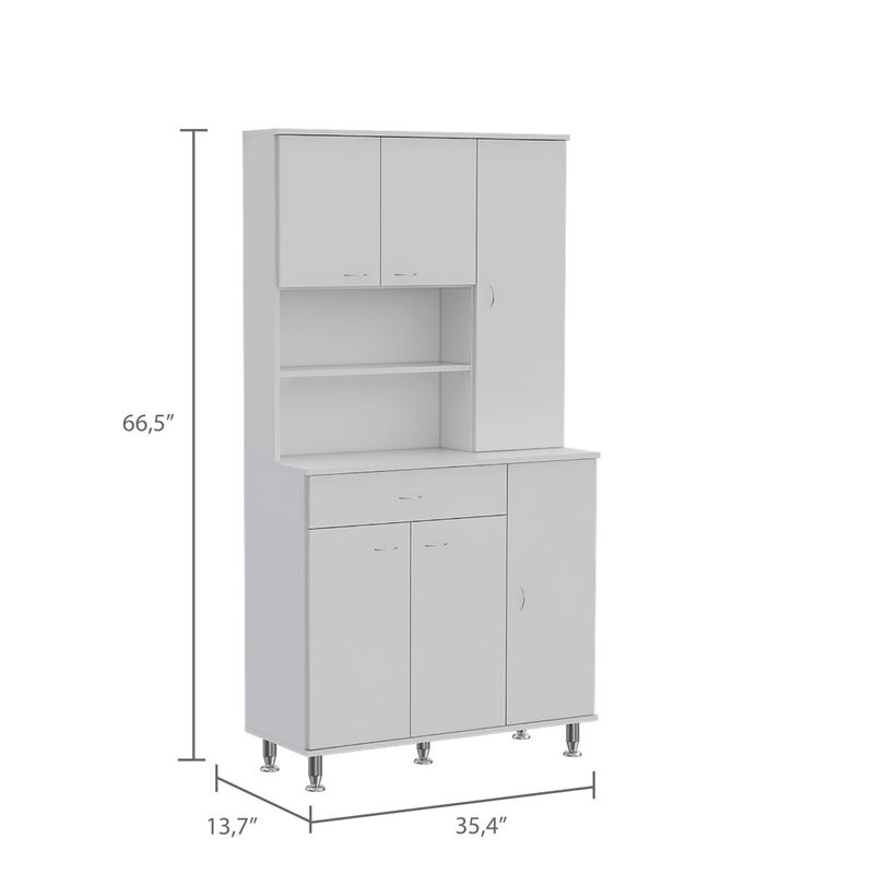 Tigard 1-Shelf 1-Drawer Pantry Cabinet