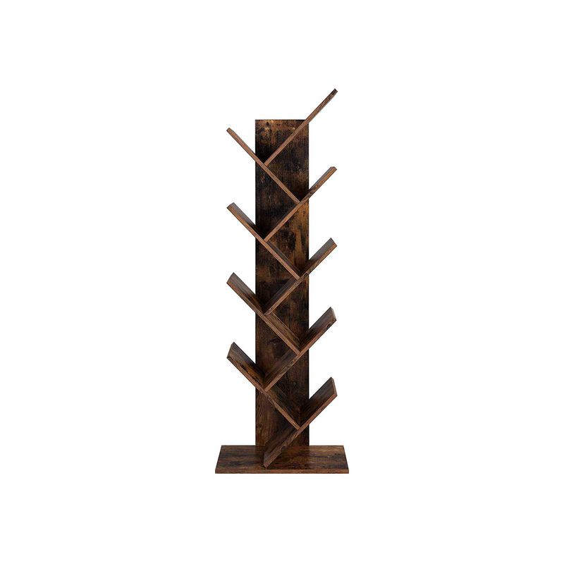 8-Tier Tree Bookshelf with Wooden Shelves – Ideal for Home Office