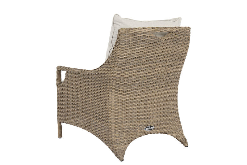Ibiza Club Chair in Cast Silver, No Welt