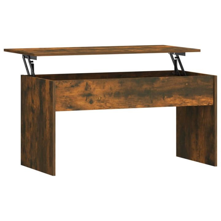 vidaXL Coffee Table Smoked Oak 40.2"x19.9"x20.7" Engineered Wood