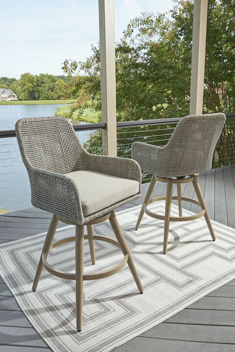 Seton Creek Outdoor Barstool W/Cushion