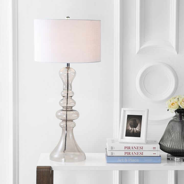 Madeline Curved Glass LED Table Lamp
