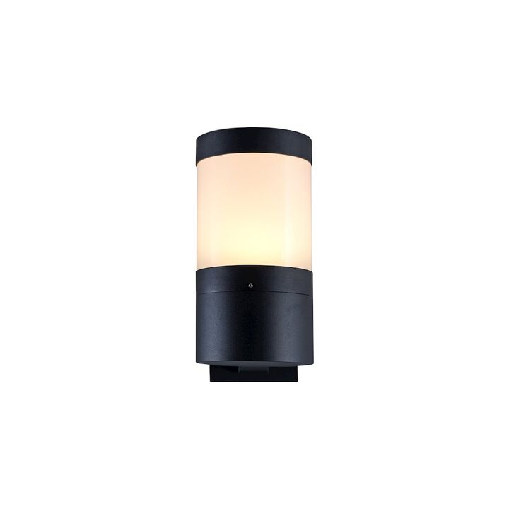 VONN Lighting Modern VOW1756BL 5-Watt Integrated LED Outdoor Wall Sconce in Matte Black