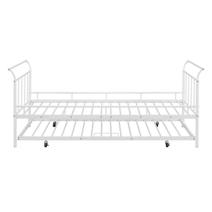 Merax Metal Frame Daybed with Trundle