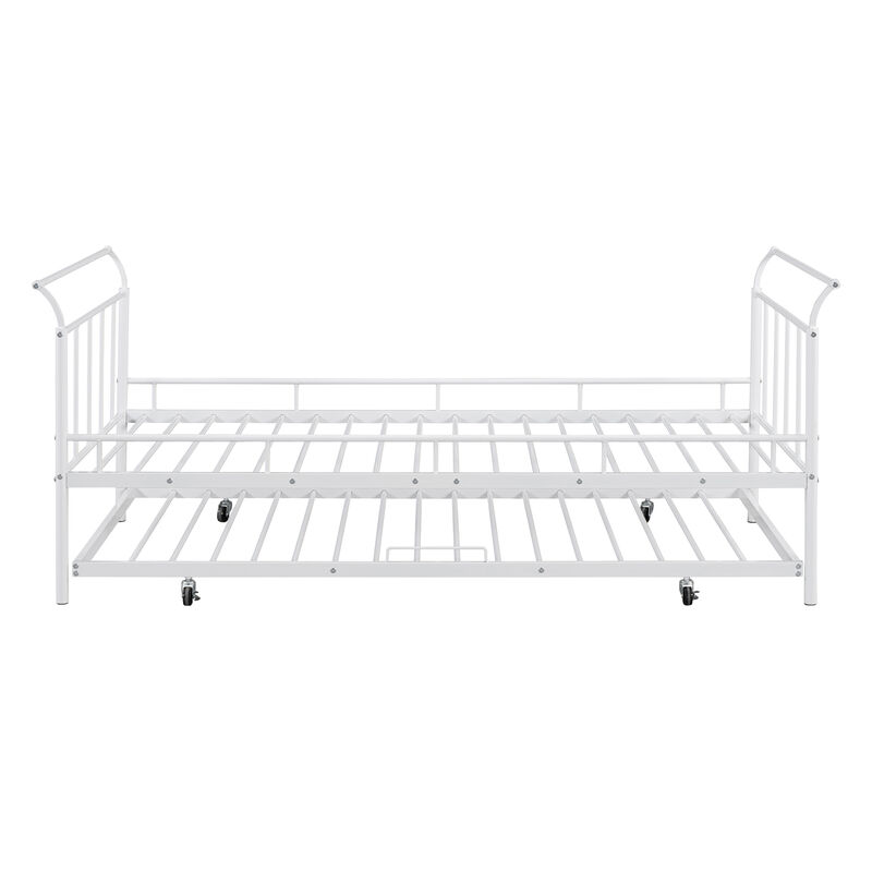 Merax Metal Frame Daybed with Trundle