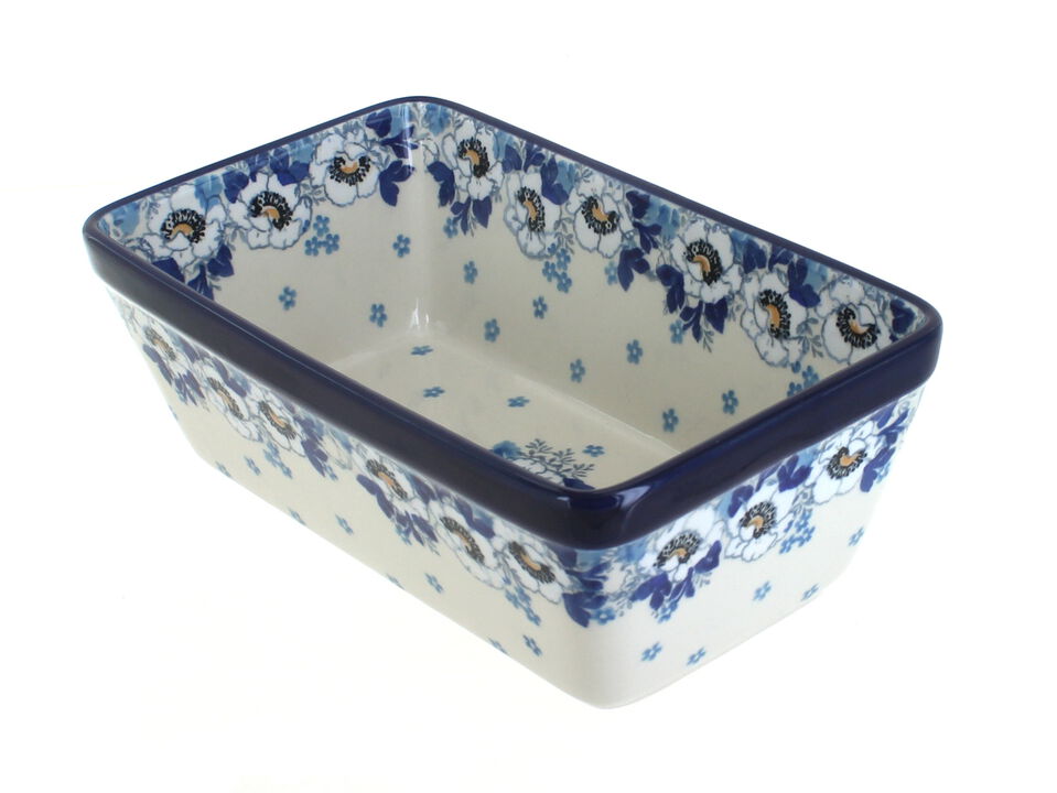 Blue Rose Polish Pottery Eliza Loaf Baker