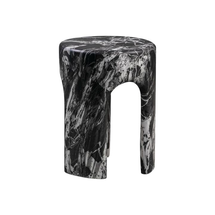 Belen Kox Modern Marble Concrete Side Table, Belen Kox