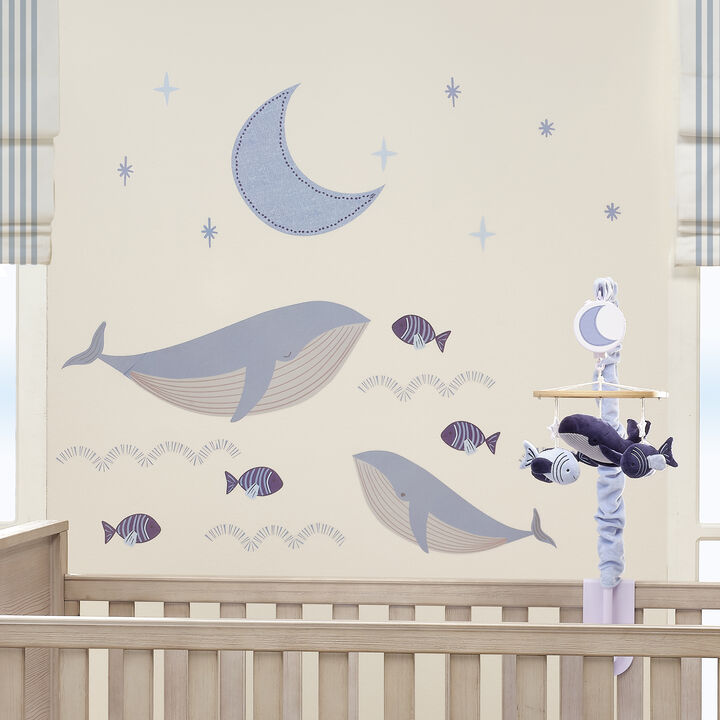 Lambs & Ivy Bubbles & Squirt Aquatic Under Sea Whale/Fish Wall Decals/Stickers