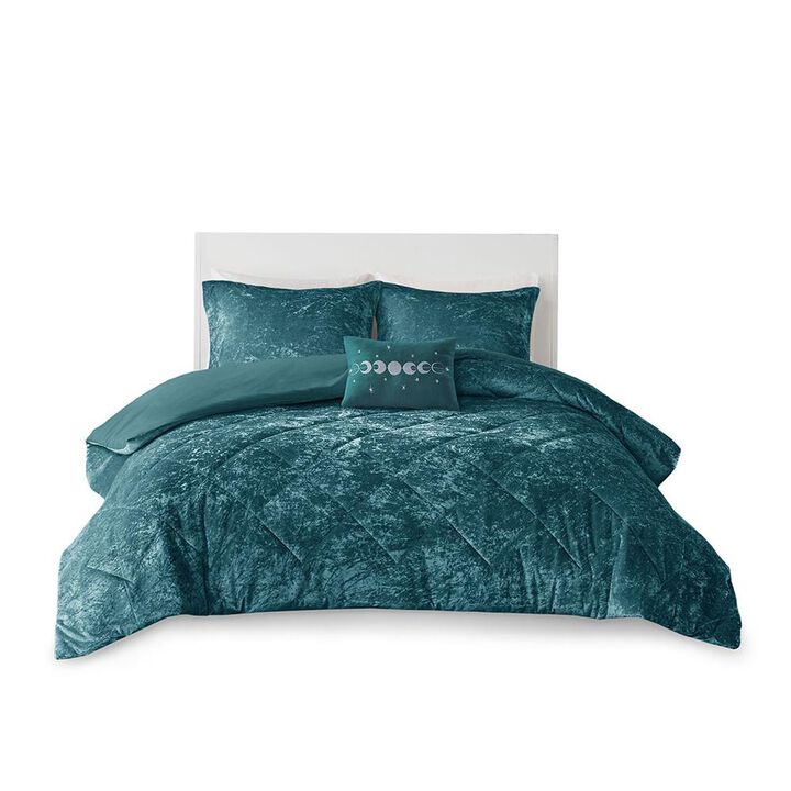 Belen Kox Felicia Velvet Quilted Duvet Cover Set, Belen Kox
