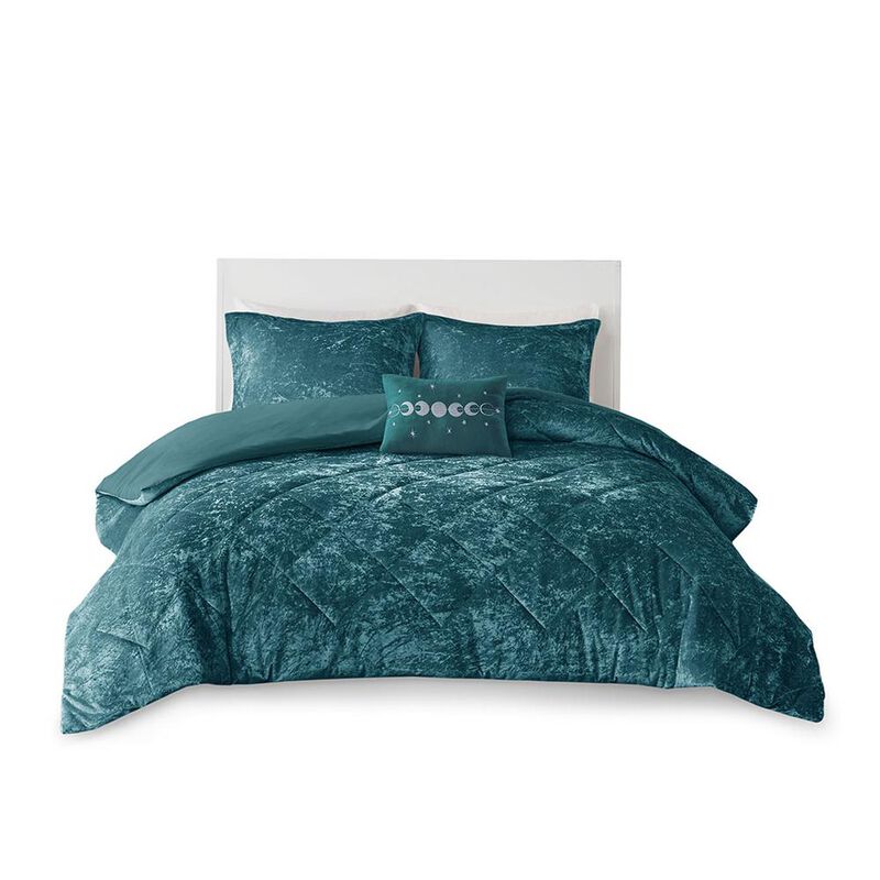Belen Kox Felicia Velvet Quilted Duvet Cover Set, Belen Kox