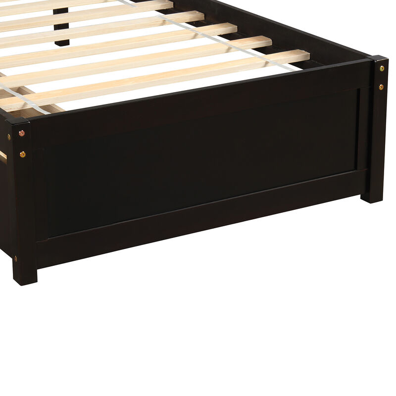 Merax Wood Bed Frame with Two Drawers