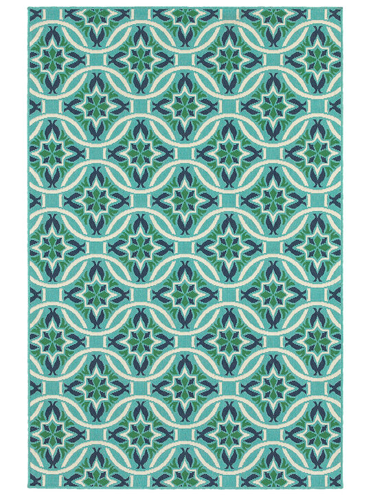 Meridian 5'3" x 7'6" Blue Rug