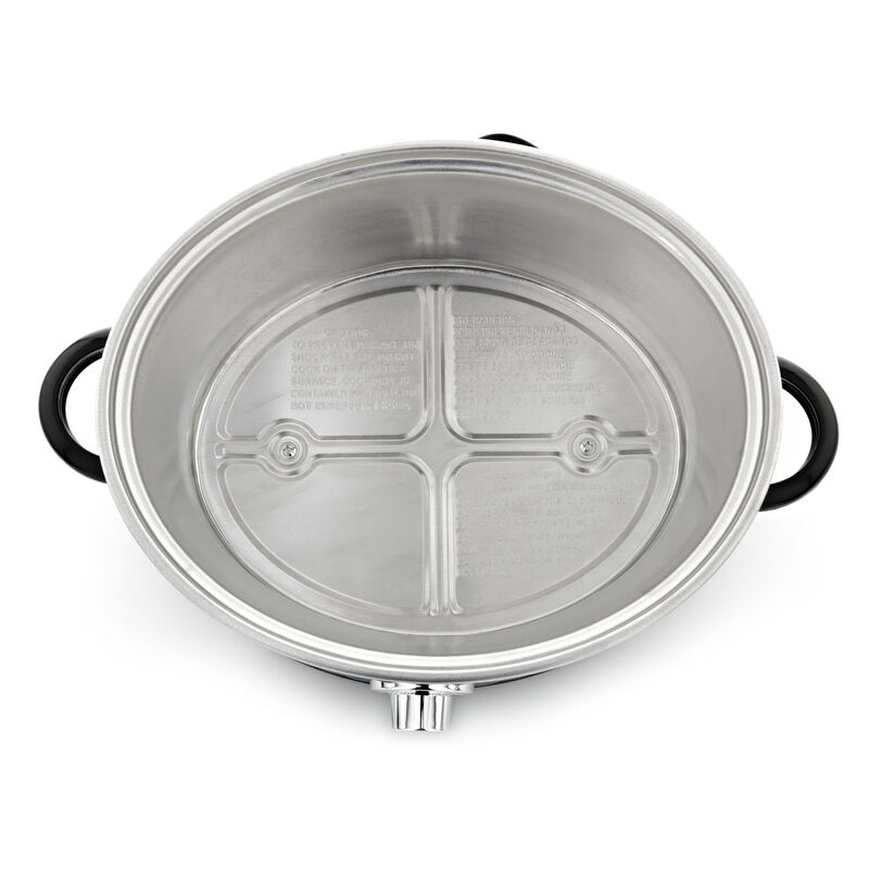 Brentwood Scallop Pattern 4.5 Quart Slow Cooker in Blue
