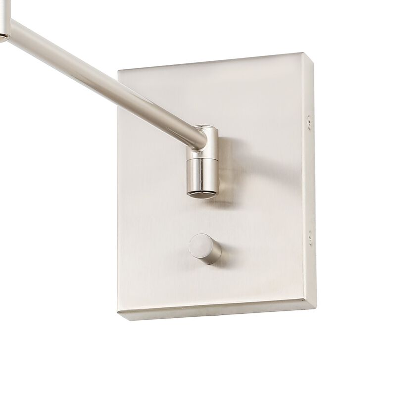 Cary Iron Contemporary Swing Arm LED Wall Sconce