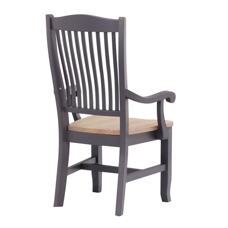 Arm Chair with Wood Seating (Set of 2), Belen Kox