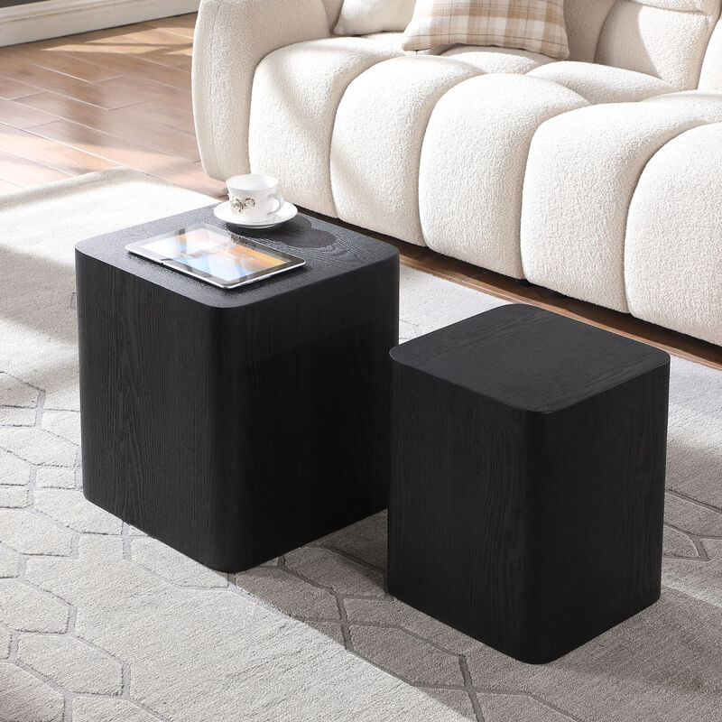 Upgrade MDF Nesting Table/Side Table/Coffee Table/End Table For Living Room, Office, Bedroom
