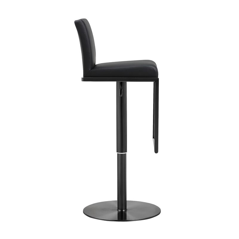 Amalfi White Performance Vegan Leather Adjustable Stool