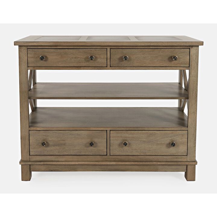 Jofran Prescott Park Modern Contemporary Four Drawer Server