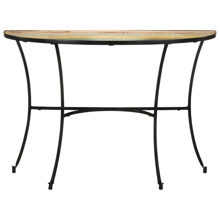 vidaXL Side Table 43.3"x15.7"x30.3" Solid Reclaimed Wood