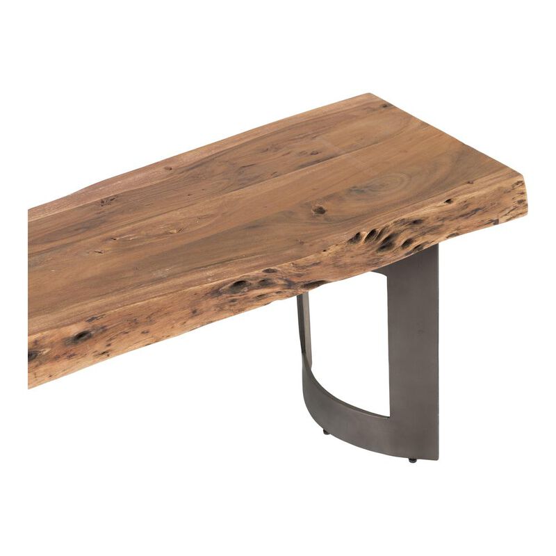 Moe's Home Collection Bent Bench Extra Small, Brown