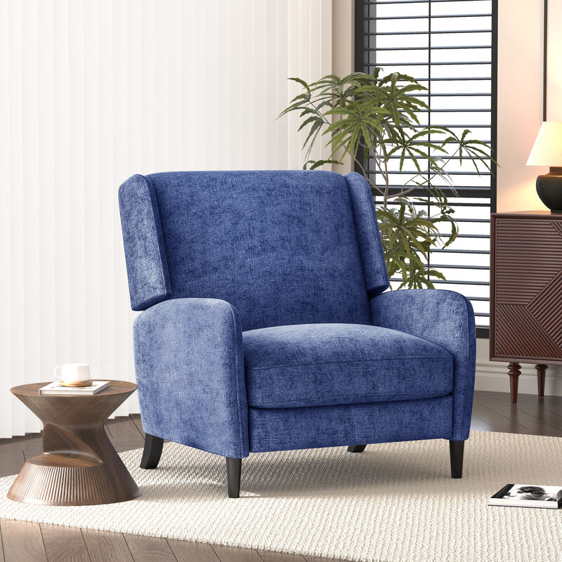 Merax Textured Fabric Push Back Wide Recliner