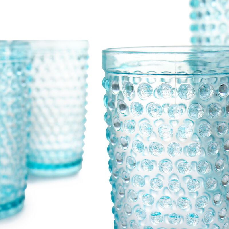 Gibson Home Malone 5 Piece Plastic Pitcher and Tumbler Set in Light Blue