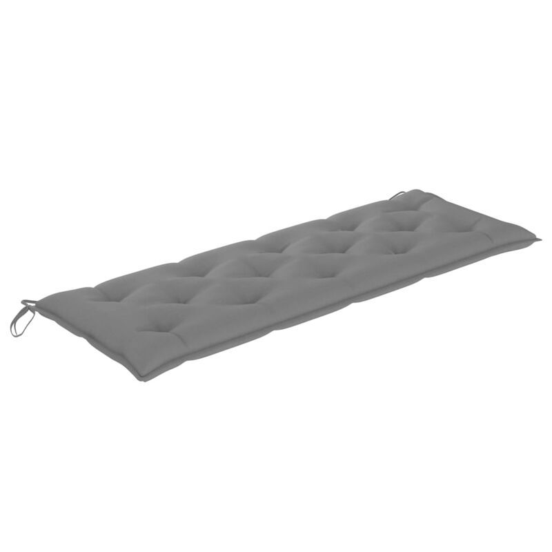 vidaXL Garden Bench Cushion Gray 59.1"x19.7"x2.8" Fabric