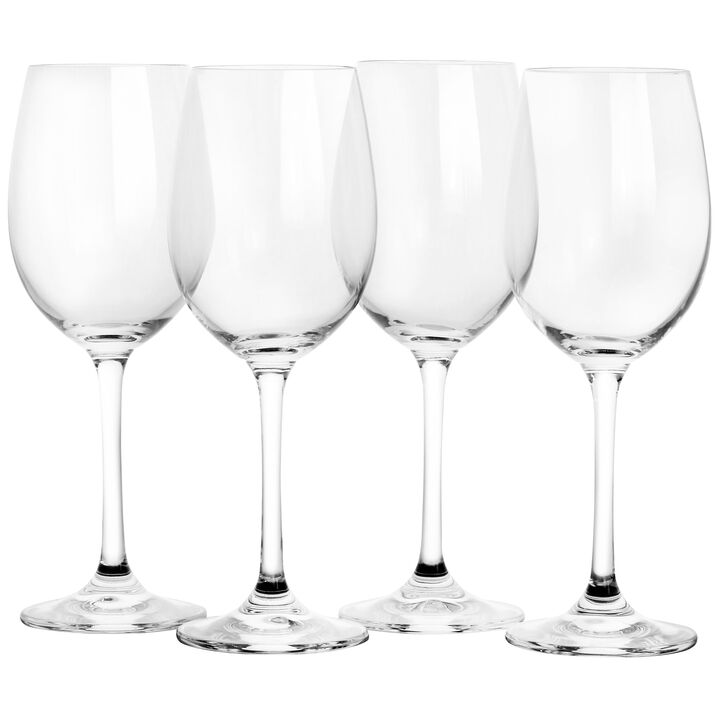 Martha Stewart 4 Piece 14oz White Wine Glass Set